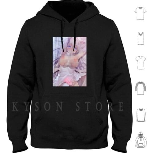 Waifu Tits Hoodie long sleeve Cotton Waifu Japanese Girls Cute Ecchi Pantsu Senpai Hentai Anime Manga Kawaii Sexy