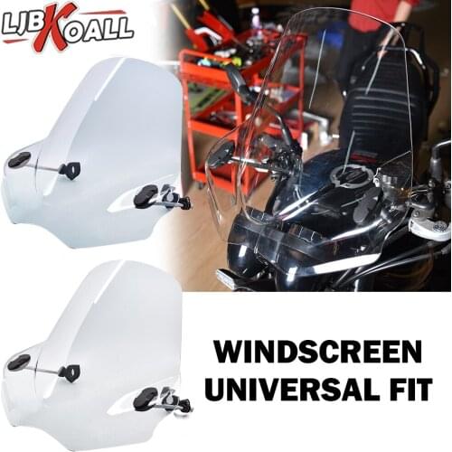 Universal Motorcycle Windscreen Windshield Protector Wind Deflectors For BMW R1200GS Suzuki Yamaha Kawasaki Z900RS Harley Honda