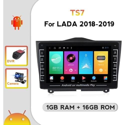 YELLOBERRY 1280*720 IPS screen Android version Car Radio for LADA Granta Cross 2018 2019 Car GPS Navigator Camera and DVR