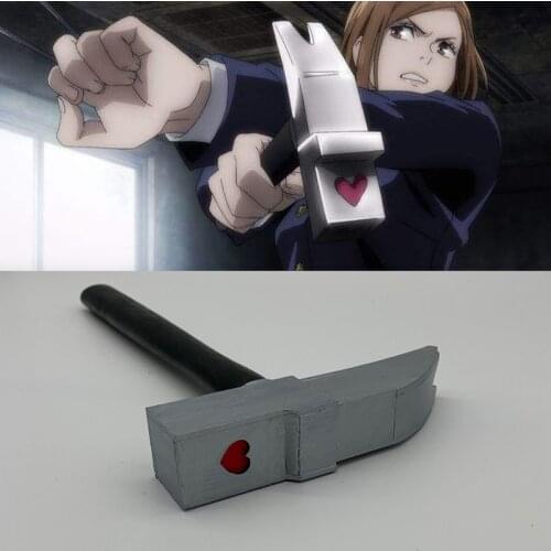 Jujutsu Kaisen Kugisaki Nobara Cosplay Hammer Weapon Halloween Carnival Cosplay Costume Props Accessories