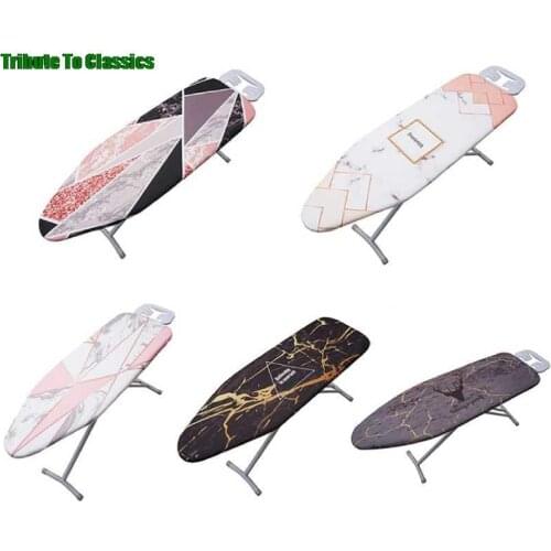 Protective Fabric Marbling Ironing Board Cover Press Iron Folding For Ironing Cloth Guard Protect Delicate Garment Easy Fitted