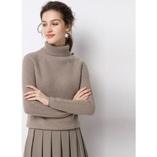 Grey joker cashmere sweaters women knitted turtleneck pull femme hiver oversized fashion autumn winter warm uppper undertakes