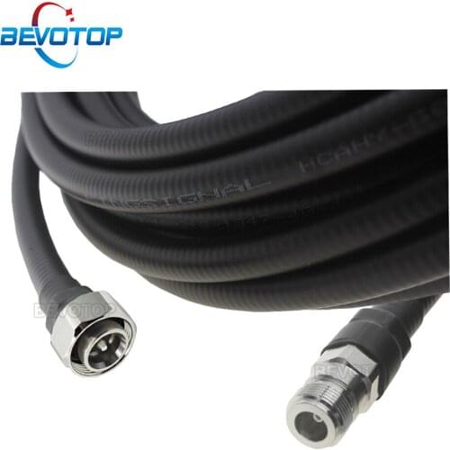 1/2 50-9 Feeder Cable 4.3-10 Mini DIN Male Plug to N Female Connector Super Flexible RF Coaxial Pigtail Extension Cord Jumper