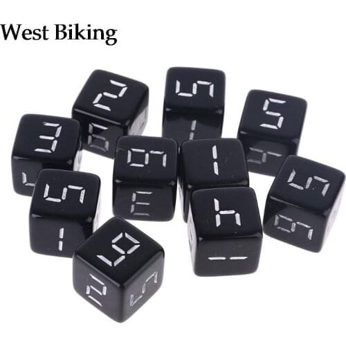 10pcs D6 Six Sided Dices Number Square Dice for Party Night Club Board Game Role Playing Toys 15mm