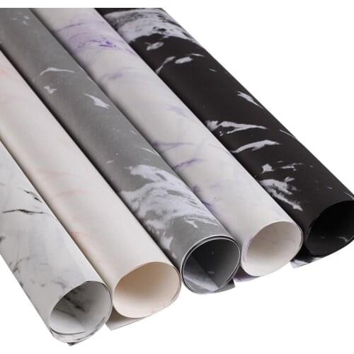 10Pcs Marbled Texture Flowers Packaging Paper DIY Crafts Scrapbook Wedding Bouquet Gift Box Waterproof Wrapping Material Origami