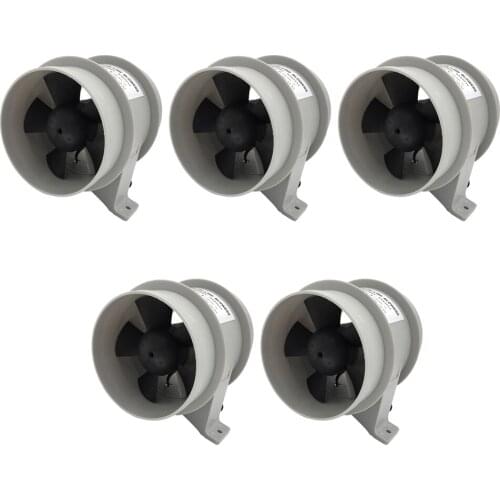 5 Pieces Marine 12V Quiet Blower Water Resistant High Air Flow - 4 inch