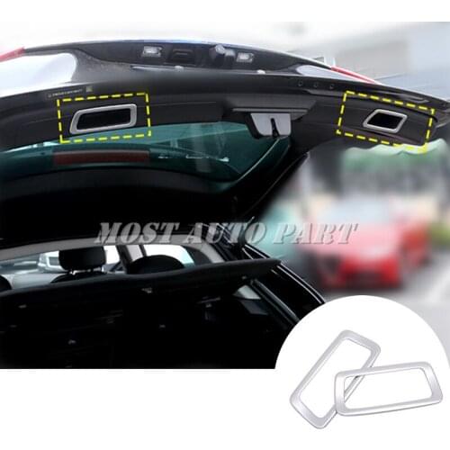 ABS Inner Rear Trunk Handle Frame Trim Cover 2pcs For Maserati Levante 2016-2020 Car accesories interior Car decoration