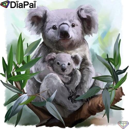 DiaPai 5D DIY Diamond Painting 100% Full Square/Round Drill "Animal koala" Diamond Embroidery Cross Stitch 3D Decor A22230