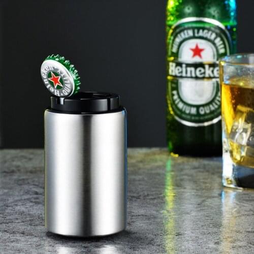 Automatic Beer Bottle Opener,Creative Stainless Steel Beverage Bottles Wine Openers Jar OpenerKitchen Gadgets Bar Supplies