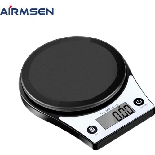 AIRMSEN Household Kitchen Scale Electronic Food Scale Baking Scale Measuring Tool LCD Display High Precison