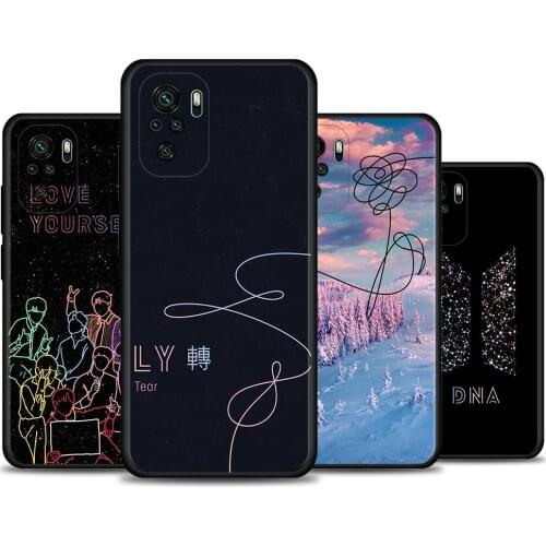 Case For Redmi Note 10 Pro Max 9 9T 9S 8 8T 7 Cover TPU Fundas For Redmi K40 Pro Plus 9 9A 9C Shell Love Yourself Art