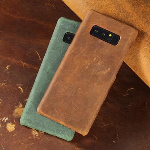 Case For Samsung Galaxy S6 S7edge S8 S9 S10 Plus A10 A20 A30 A50 A70 Crazy horse skin Case For Note 8 9 10 A5 A7 A8 2018 J5 2017