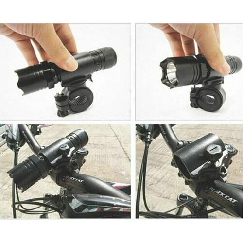 Cycle Zone 360 Clip Mount Bicycle Front Light Bracket Flashlight Holder Rotation