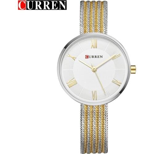 Curren Watches Woman 2020 Famous Brand Elegant Ladies Gold Watches Roman Numeral Female Wristwatch Waterproof Relogio Feminino
