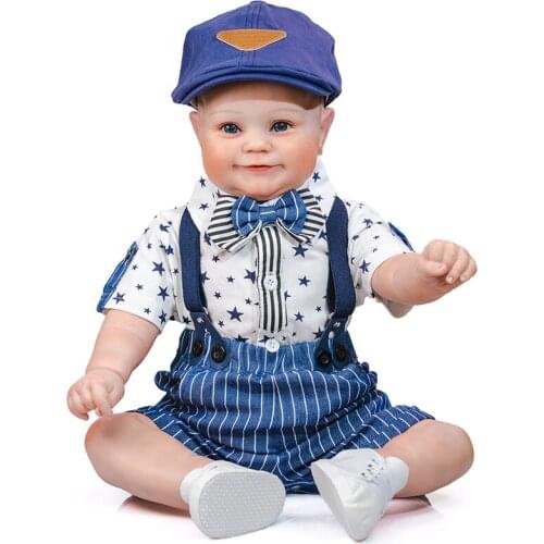 New Arrival Reborn Toddler Dolls 60cm 24inch Real Look Baby Dolls Bebe Reborn Cloth Body Reborn Bebe Toys Kid Children Day Gifts