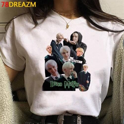 Draco Malfoy summer top women harajuku kawaii japanese couple clothes top tees clothes ulzzang harajuku kawaii