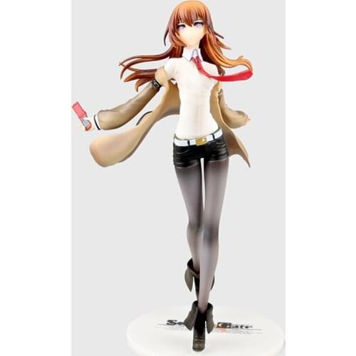 Steins Gate Makise Kurisu Laboratory Member PVC Action Figure Collection Model Kids Toys Doll Gift 25cm
