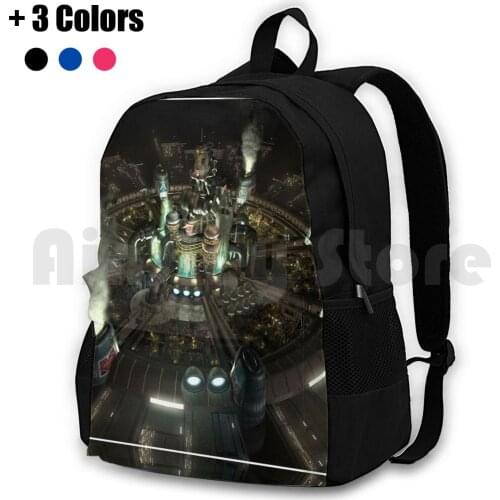 Final Fantasy Vii-Central Outdoor Hiking Backpack Waterproof Camping Travel Final Fantasy Vii Ffvii Central Video Play