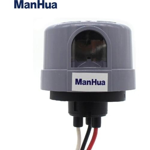 ManHua Photo-Electric Light Controller MS-BF with Base Light Sensor Switch For Street Light and Garden Smart home