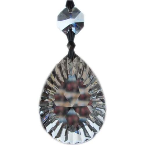 Garland 10 Transparent Chandelier gorgeous 33% Full Crystal Healing Pendulum Lamp Prisms Hanging Pendants Rainbows 50mm M02037