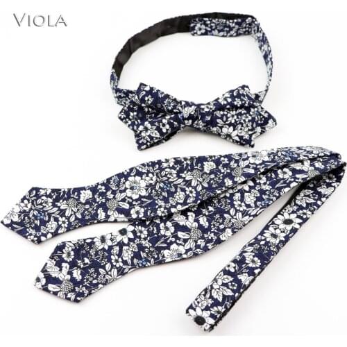 Cotton Knot Bowtie Self Bow Tie Paisley Floral Leopard Print Men Butterfly Stylish Gift Party Dinner Accessories High Quality
