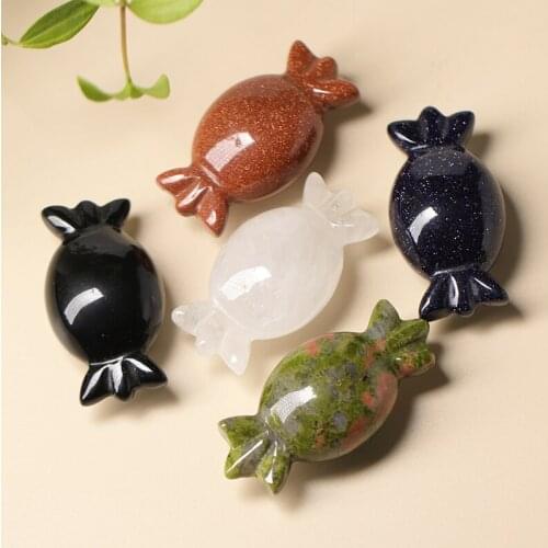 Crystal Quartz Candy, Candy Decorations, Healing Stone Decorations, Halloween Toys For Children, DIY Home Decor Gifts