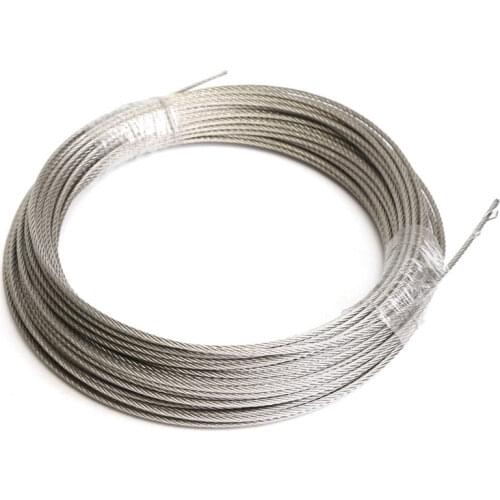 304 Stainless Steel 3mm Diameter Cable Wire Clothes Cable Line Wire Rope Length 30M