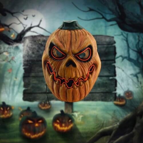 Masks for Halloween Horror Devil Pumpkin Custom PVC Mask Pumpkin Mask Christmas Party bachelorette Party props thanksgiving