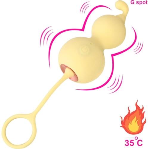 Masturbation Heating G-spot Massager Adult Products Gourd Shape Vibrating Egg Vibrator Sex Toys for Women Female