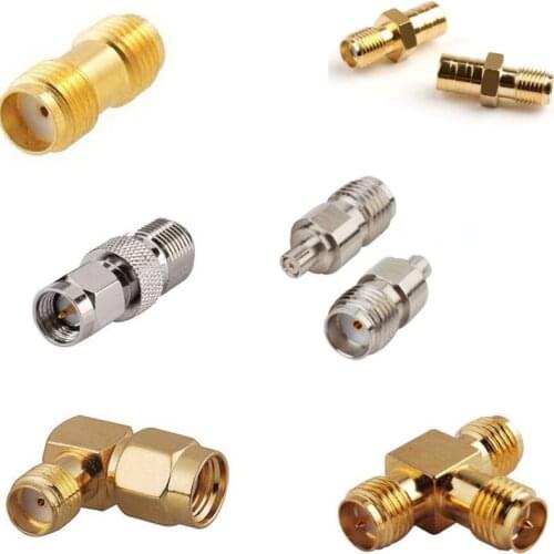 Nickel Plated Copper Connector RF Coax Adapter SMA Female To Ipx Female Socket Convertor
