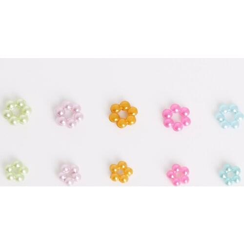 New Arrival 7mm/9mm 100Pcs Random Mixed Color Plastic ABS Imitation Pearl Beads, For DIY Jewelry Craft Scrapbook Decoration