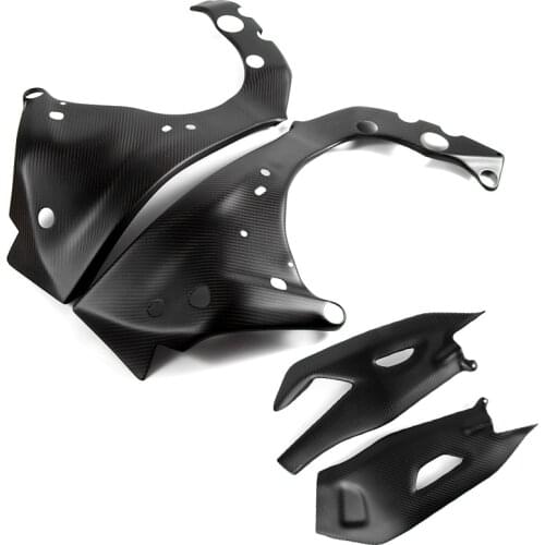 New 100% Matt Real Carbon Fiber Motorcycle Frame Cover Swingarm Cover Protectors Guard Fairing For YAMAHA R1 2015 2016 2017 2018