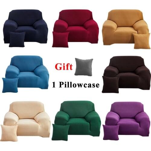 Solid Color Modern Couch Cover Elastic Salon Sofa Protector Cheslong Housse Canape 3 Place Fauteuil Retratil Reclinavel