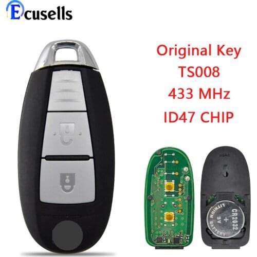 OEM Keyless Entry 2 Buttons Smart Key Card for Suzuki Vitara 433MHZ With 47 Chip Original Key