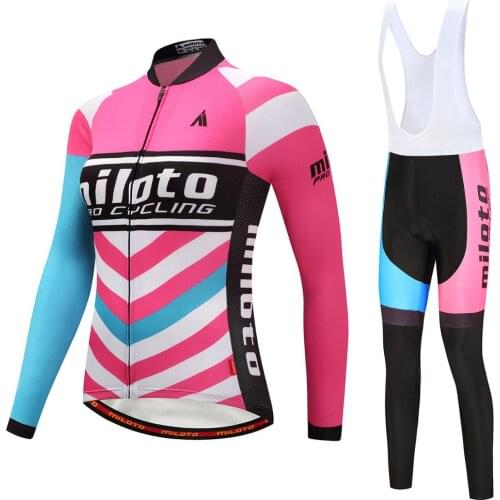 Autumn womens cycling jersey set 2021 mtb bike dress Sport suit bicycle clothes maillot wear triathlon clothing uniform bib kit