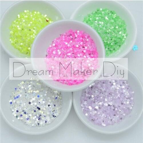 25g/lot 3/4/6mm Star Shape PVC Loose Sequins Paillettes for Nails Art manicure,wedding decoration confetti,Make up Accessories