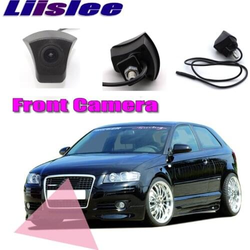 LiisLee Car Front Camera LOGO CAM Hood Mesh Front Grille CAM For Audi A3 8P 2003~2012 DIY Manually Control Channel Front Camera