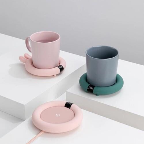 Smart Touch Heating Coasters Adjustment 3 Gear Constant Temperature Cup Warmer Heating Mat Pad Fast Heater Heating Cup
