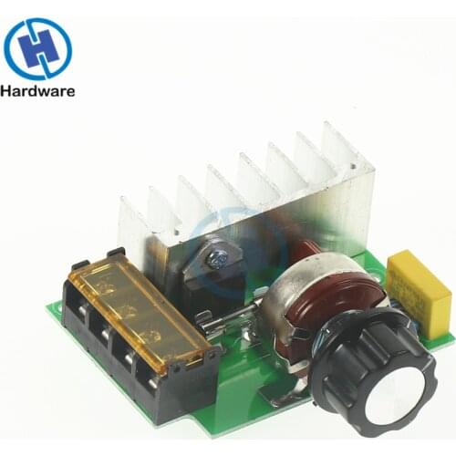 4000W AC 220V SCR Voltage Regulator Adjustable Brush Motor Speed Temperature Control Dimmer For Lamps Water Heater