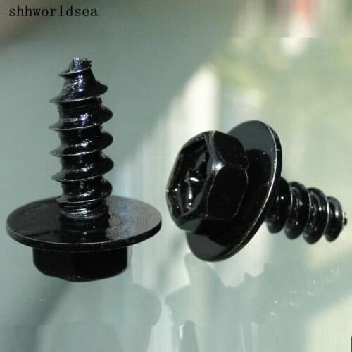 Shhworldsea car metal screw bolts nut clip fastener for automobile for toyota