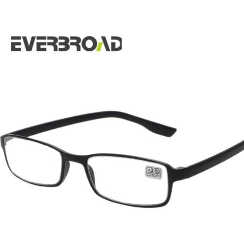 Super Light Narrow Glasses Frame Fake TR90 Reading Glasses PC Material +4.00 Degree 5232