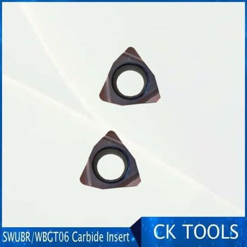 1pcs Carbide inserts peach shape SWUBR06 WBGT060202 FOR medium for High speed turning blade