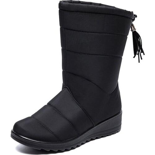 Womens Snow Boots Waterproof Fur Lined Frosty Warm Anti-Slip Boot