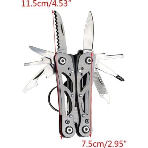 Outdoor Camping Survival Tools Multitool Pliers Versatile Repair Folding Screwdriver Military Stainless Steel EDC Gear