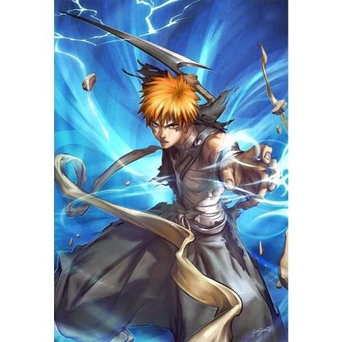 DIY 5D Diamond Painting Full Square Anime Bleach Cross Stitch Diamond Embroidery Needlework Round Drill Home Decor