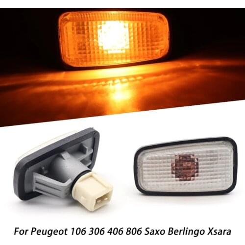 Car Side Marker Light Fender Light Repeater Lamp Indicator for Citroen Saxo Fiat Peugeot 106 306 406 806 108