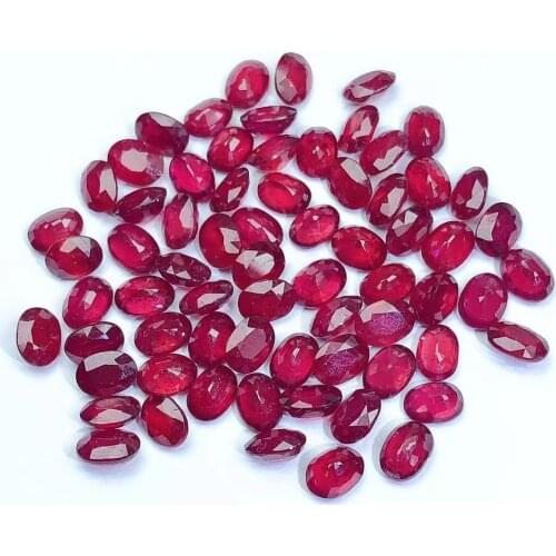 Natural Ruby Stone Burma AAA Level 4x6mm Loose Gemstones Bague Rubis Jewelry Bracelet Collier Edelstenen