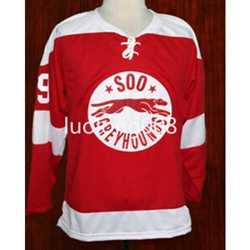 Custom 2020 men Wayne Gretzky Soo Greyhounds Hockey Jersey Customize any number and name Hockey shirt