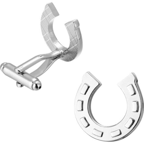 Horse Hoof Horseshoe Cufflinks Mens Womens Horse Shoe Design Cuff Links 3 pair pack sale