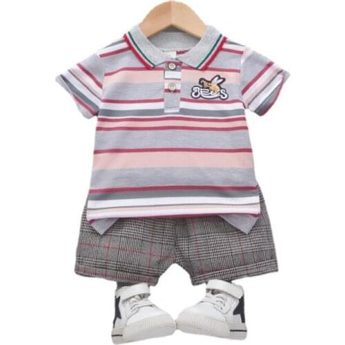 New Summer Baby Clothes Suit Children Fashion T-Shirt Shorts 2Pcs/Set Toddler Sport Casual Outfits Boys Clothing Kids Tracksuits